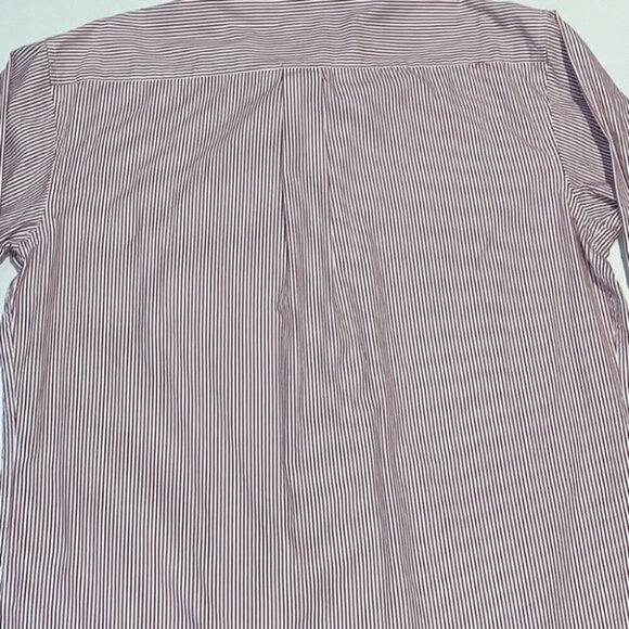 𝅺van Heusen white/red stripe button down shirt US Neck size 16.5 32x33 - Picture 7 of 10
